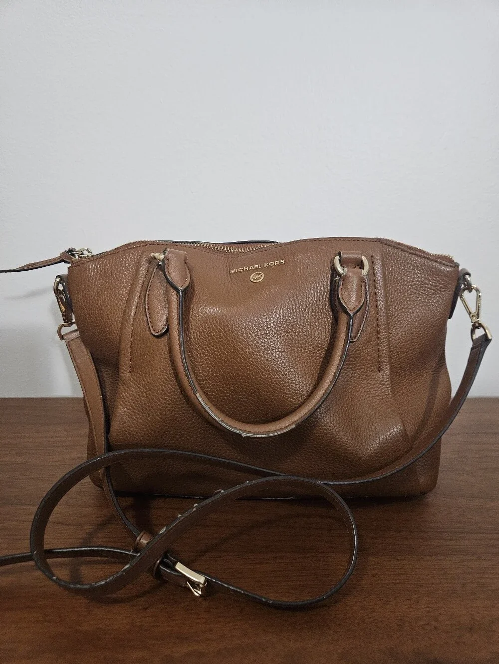 Michael Kors Sienna Leather Brown Bag